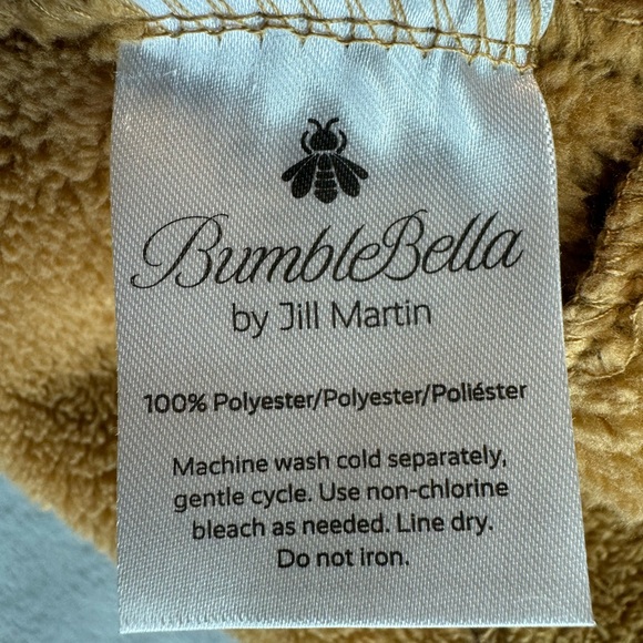 🎯NWOT BumbleBella by Jill Martin Sherpa Jacket Coat Brown Size XS/S - Picture 12 of 15